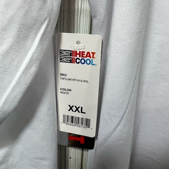 NWT- 32 DEGREE -HEAT -WHITE LONG SLEEVE - Picture 4 of 4